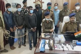 Police arrested five criminals in Madhepura
