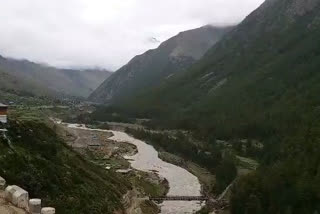 Glaciers start melting from hills of Kinnaur