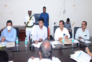 Medak Collector S Harish directed to complete farmers venues and Vaikuntha Dhamas