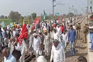 alwar news, Rail stop movement