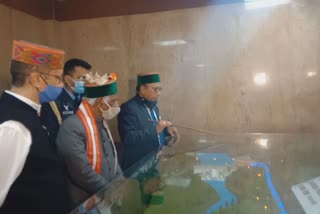 governor bandaru dattatrey visited sjvn hydro power project station at rampur