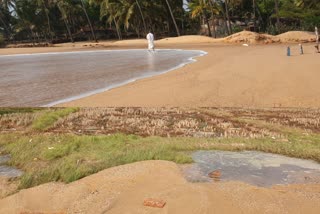 ಜಮೀನಿಗೆ ನುಗ್ಗಿದ ಸಮುದ್ರದ ಉಪ್ಪು ನೀರು