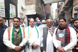 Congress leader election campaign in support Chauhan Bangar candidate Chaudhary Zubair