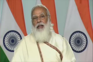 PM Narendra address the convocation of Visva-Bharati University