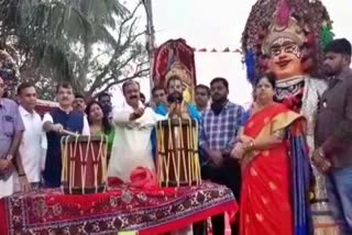 Minister Narayan Gowda Pooja to Chaluvanarayanaswamy