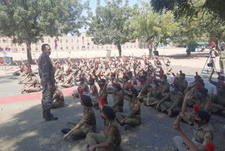 NCC training camp concludes in jodhpur, एनसीसी प्रशिक्षण शिविर का समापन