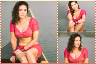 sunny leone in saree