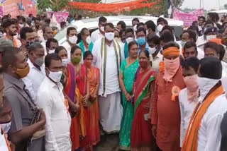 assembly speakar pocharam srinivas reddy inaugurated chatrapathi sivaji stastue in nizamabad district