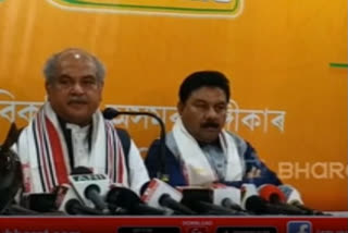 Narendra Singh Tomar  bjp form next assam govt  നരേന്ദ്ര സിംഗ് തോമർ  അസമിൽ ബിജെപി സർക്കാർ  സർബാനന്ദ സോനോവാൽ