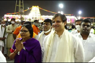 vivek oberi visit visit tirumala