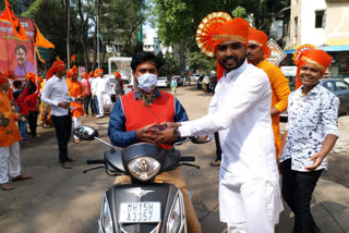 Social Commitment of Mandals on the occasion of Shiv Jayanti in Nashik