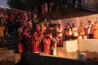 Mahaarti organized in Narmada temple