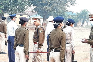 SP inspects first police discipline parade at Gorella Pendra Marwahi