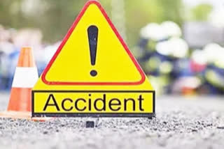 two injured in accident occured at nadendla in guntur district