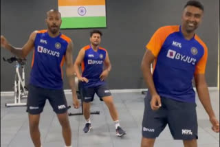 Ashwin, Hardik and Kuldeep pull off Vaathi Coming hook step from Master