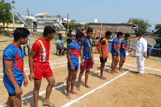 two states level kabaddi tournament in khammam district