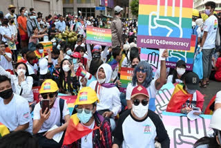 Ethnic, LGBT groups protest against Myanmar military junta