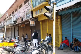 Shops remained closed till noon.