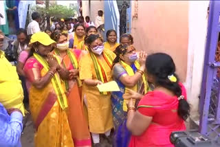 tdp municipal election campaign in vizianagaram