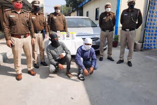 south west delhi police arrest two crooks,  south west delhi police,  two croooks arrest,  कुख्यात बदमाश गिऱफ्तार,  बाबा हरिदास नगर पुलिस ,