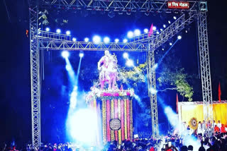 Inauguration of Shivaji Maharaj statue