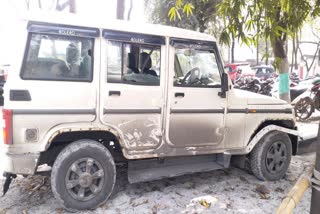 cisf jawan fired on a jeep in korba