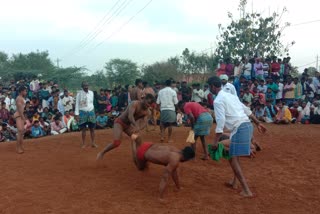 Wrestling tournament Aramellapur of Ranebennur Taluk