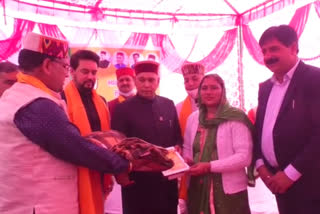 Newly elected president-vice president honored in Sujanpur