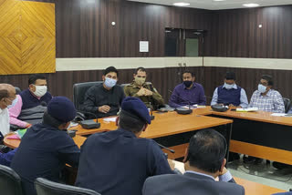 dc holds meeting regarding mock drill preparations in jamshedpur