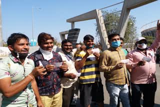 cricket fans rush to buy offline tickets for third Test match at Motera Stadium