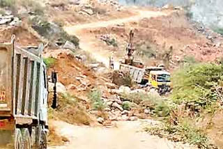 Illegal excavations in Narasaraopet, Guntur district
