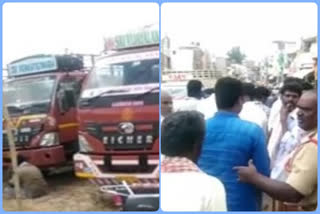 Concern of lorry owners and tomato farmers in Kalyanadurgm, Anantapur district