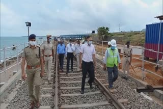 Pamban bridge inspection