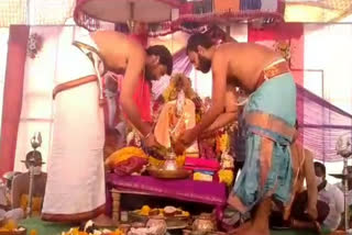 Venkateswara Kalyanotsavam  festival in koora village jainath mandal in  adilabad district