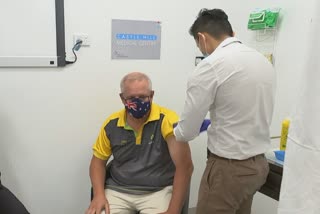 australian prime minister scott morrison among first to be vaccinated in sydney