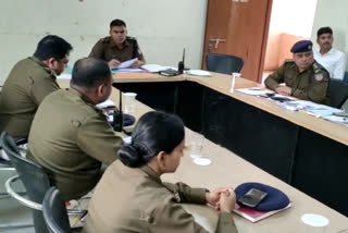 city sp held a crime meeting in ranchi