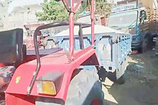 Raniwara news, Dumper and tractor seized