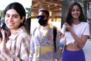 Ayushmann, Ananya, Khushi and others spotted at airport