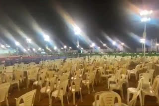 Most of the chairs in the event attended by Chief Minister Edappadi Palanisamy are empty the video goes viral