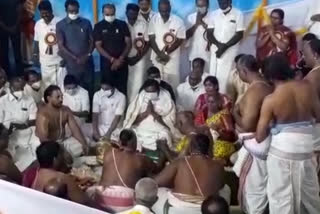 Chief Minister lays the foundation stone for Tirupati Sri Venkateswara temple