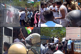 YOUTH CONGRSS PROTEST  ALAPPUZHA  clash YOUTH CONGRESS PROTEST ALAPPUZHA  കലക്ട്രേറ്റ് മാർച്ച്  ആലപ്പുഴ  പിൻവാതിൽ നിയമനം