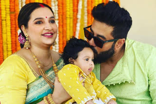 Raj Chakrabarty and Subhashree Sahnguly son Yuvaan rice ceremony