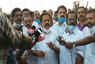 Ramesh Chennithala in EMCC  Chennithala demands cancellation of all transactions with EMCC  ആഴക്കടൽ മത്സ്യബന്ധന വിവാദം  പ്രതിപക്ഷ നേതാവ് രമേശ് ചെന്നിത്തല  Opposition Leader Chennithala