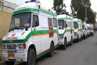 Rajasthan ambulance workers union, ambulance employees Protest in Rajasthan