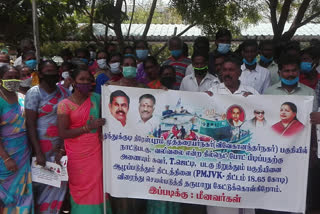 Fishermen protest