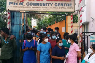 Paramedical staff protest for seeking permanent employment
