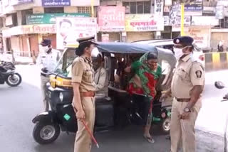 amravati police commissioner on the road to review of the lockdown situation