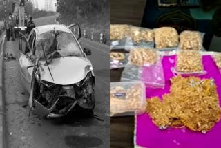 Two killed in road accident. 1 and Hlf Kg gold caught in the car  Two killed in road accident  one and Hlf Kg gold caught in the car  road accident  one and Hlf Kg gold  Two killed  റോഡപകടത്തില്‍ രണ്ട് മരണം; അപകടത്തില്‍പെട്ട കാറില്‍ നിന്ന് ഒന്നര കിലോഗ്രാം സ്വര്‍ണ്ണം പിടിച്ചു  റോഡപകടത്തില്‍ രണ്ട് മരണം  അപകടത്തില്‍പെട്ട കാറില്‍ നിന്ന് ഒന്നര കിലോഗ്രാം സ്വര്‍ണ്ണം പിടിച്ചു  റോഡപകടം  രണ്ട് മരണം  കാറില്‍ നിന്ന് ഒന്നര കിലോഗ്രാം സ്വര്‍ണ്ണം പിടിച്ചു  ഒന്നര കിലോഗ്രാം സ്വര്‍ണ്ണം  പൊലീസ്