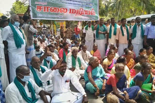 farmers protest seeking relief for burevi