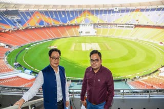 Ind vs Eng: Rijiju and Jay Shah visit mesmerising Hall of Fame zone at Motera Stadium